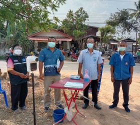 งานสาธารณสุขและสิ่งแวดล้อม ร่วมกับ รพ.สต.หนองอียอ ตรวจประเมินสถานประกอบการประเภทตลาด