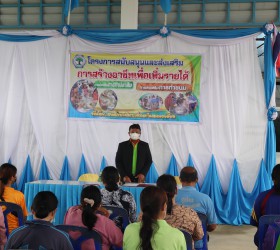 โครงการสนับสนุนและส่งเสริมการสร้างอาชีพเพื่อเพิ่มรายได้ หลักสูตร การทำขนม