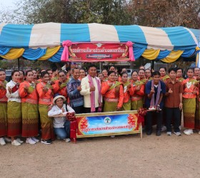 ร่วมกิจกรรมขบวนแห่ในเทศกาลสนมเมืองดอกจาน ประสานใจไหว้ปู่ตา และงานกาชาด ประจำปี พ.ศ.2568